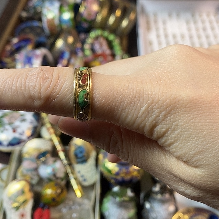 孤***球金地戒指18圈口11111