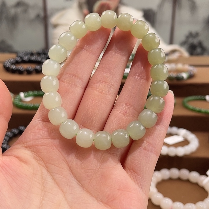 和田玉未镶嵌手链