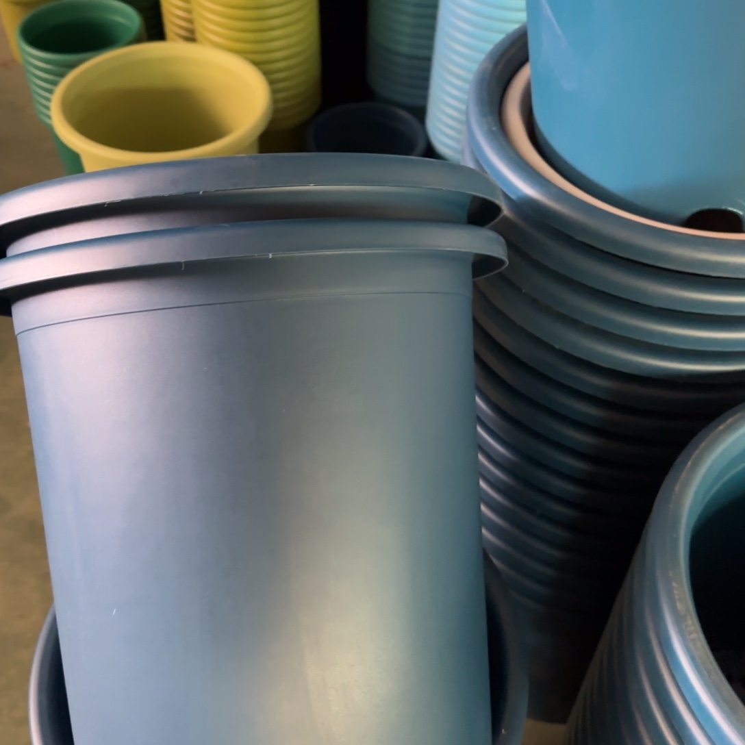 树脂四季盆8#无拖藏青色3