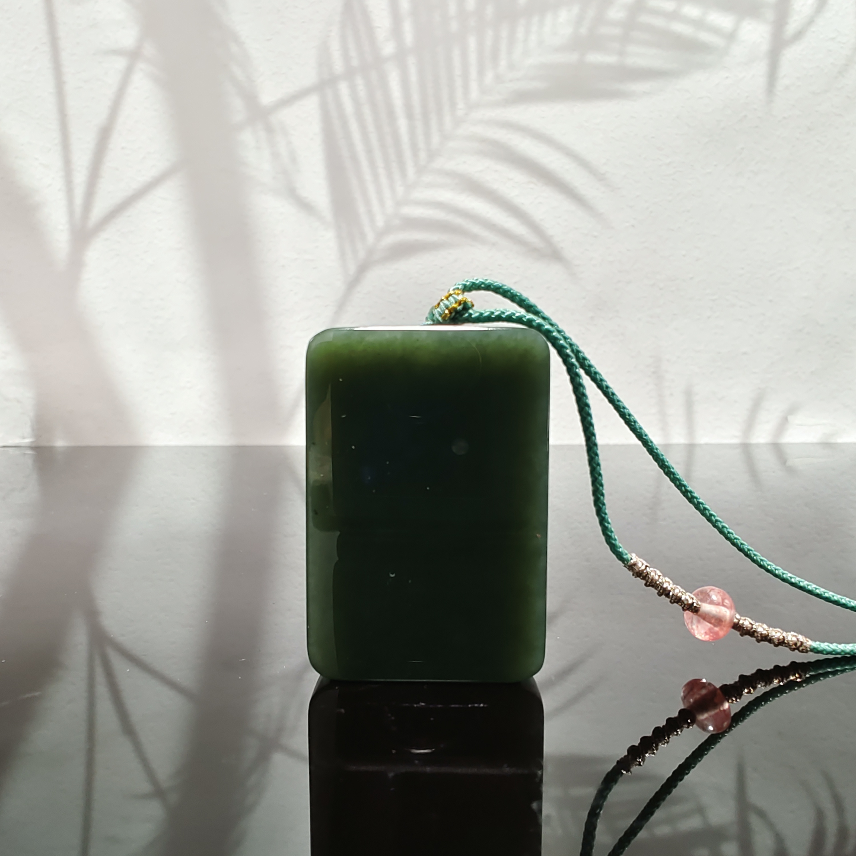 R和田玉无事牌吊坠1672