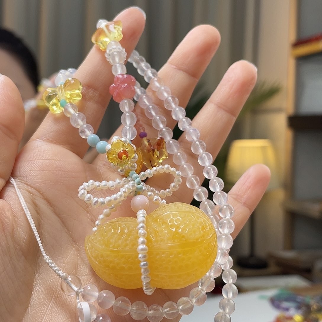 蜜蜡手绳未镶嵌蜜蜡吊坠