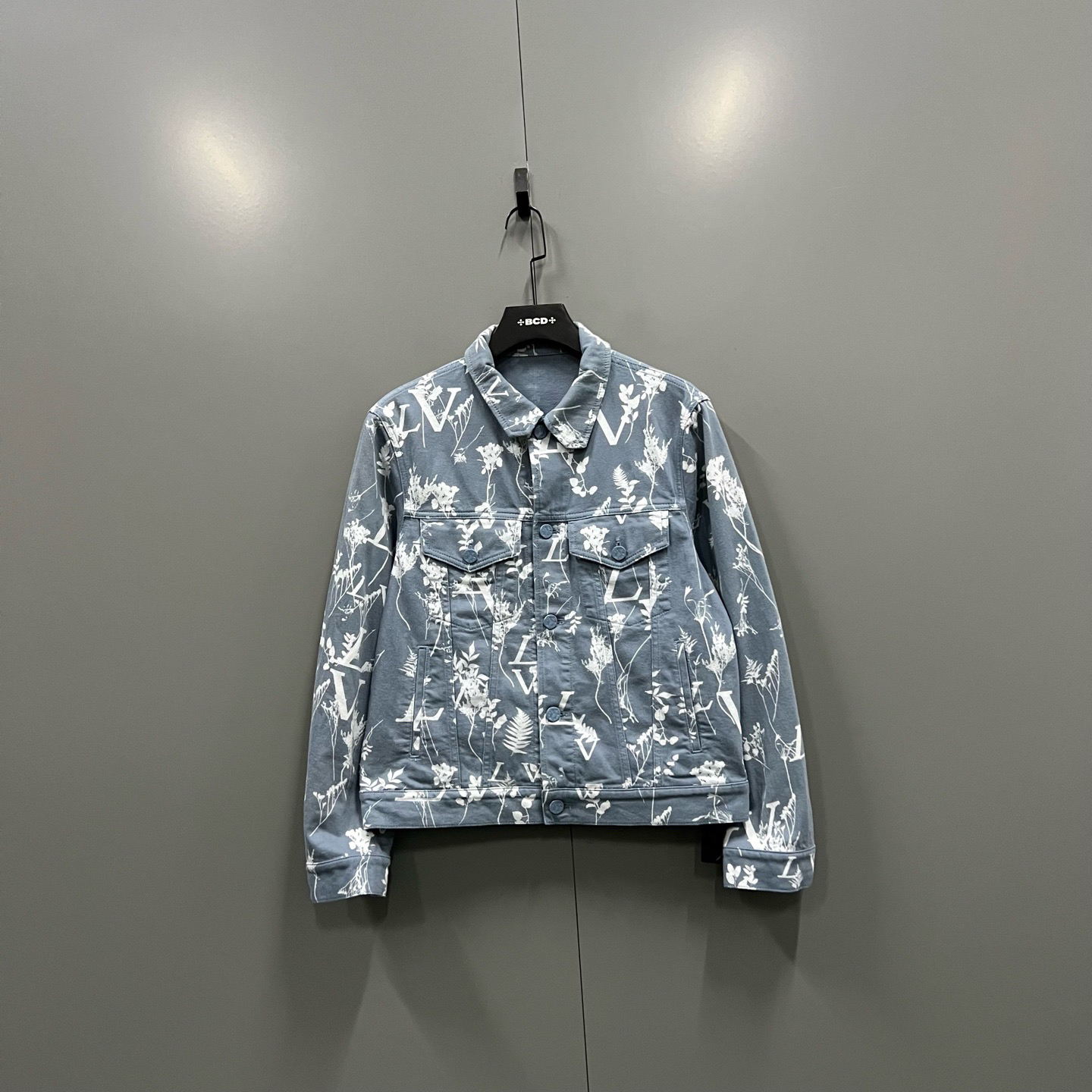 99新 LouisVuitton/路易威登 (ll) 植物满印牛仔外套 48码/018026