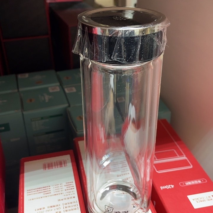 玻璃茶隔款希诺双层玻璃杯