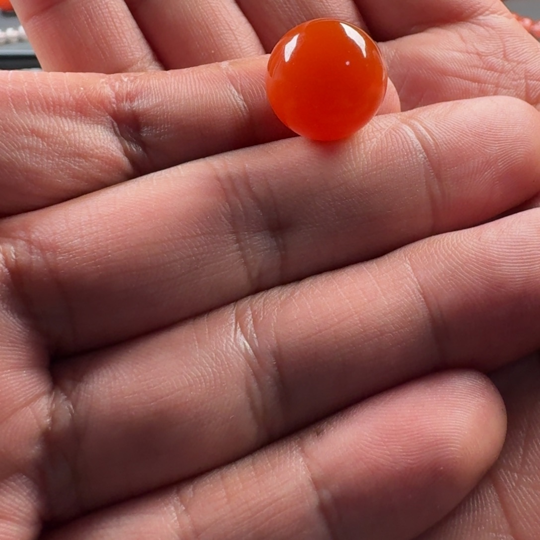 南红玛瑙未镶嵌圆珠15.1
