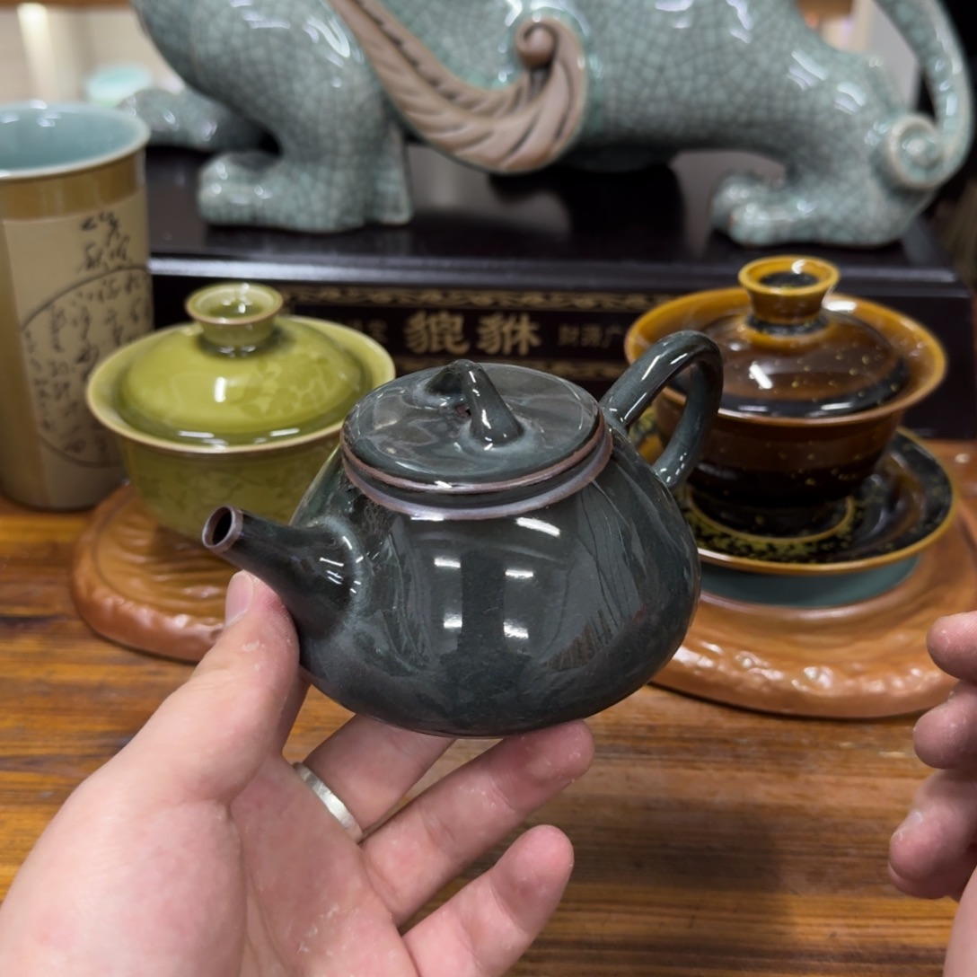 龙泉青瓷茶具微瑕8037