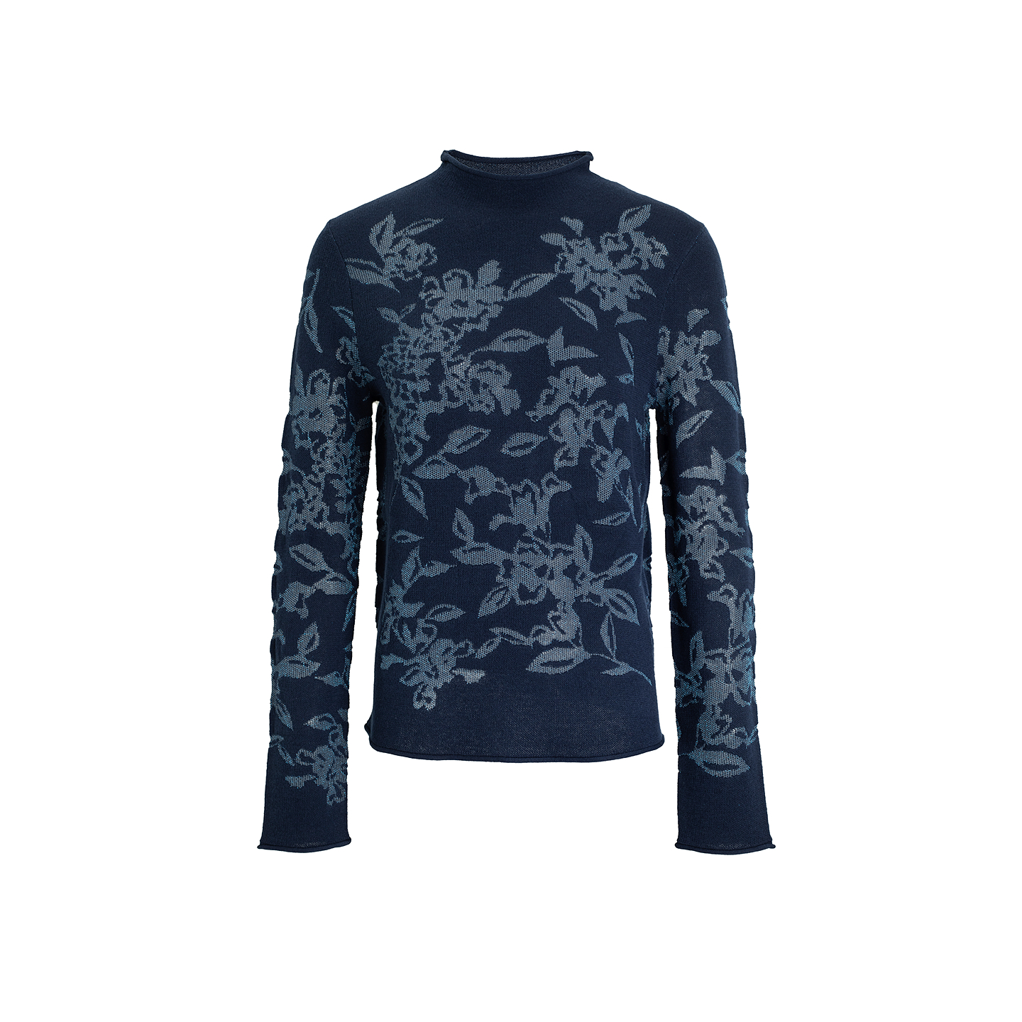 生活在左提花套头毛衣复古优雅气质修身显瘦2026早春新款上衣女