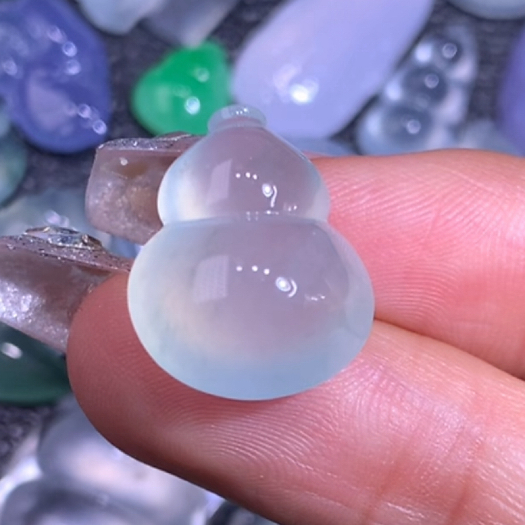 翡翠高冰飘花葫芦 629