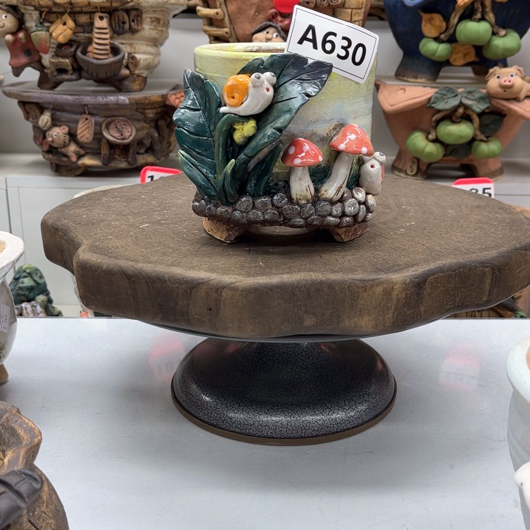 红陶花盆630粗陶