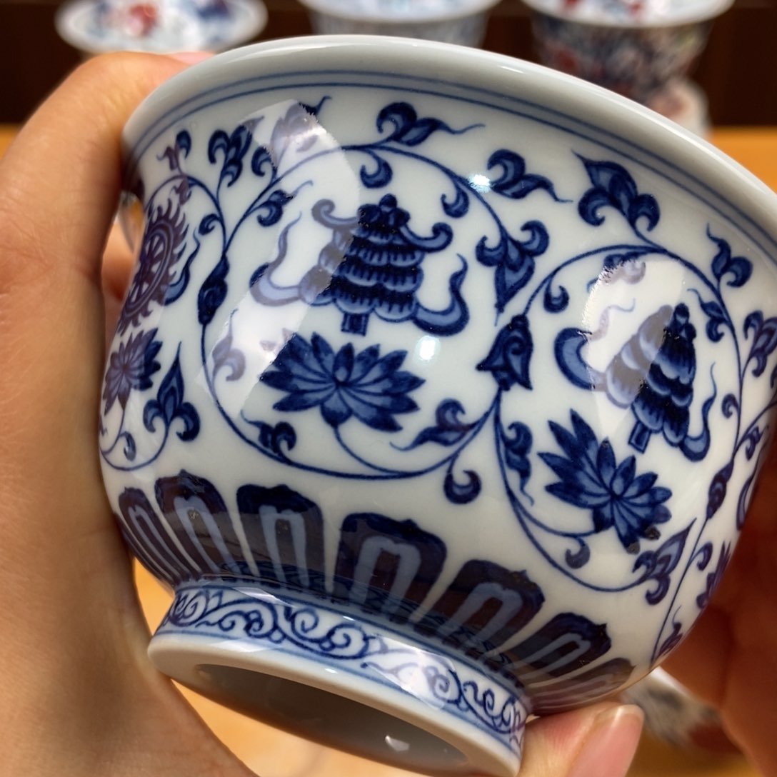 手绘现代茶具非古董