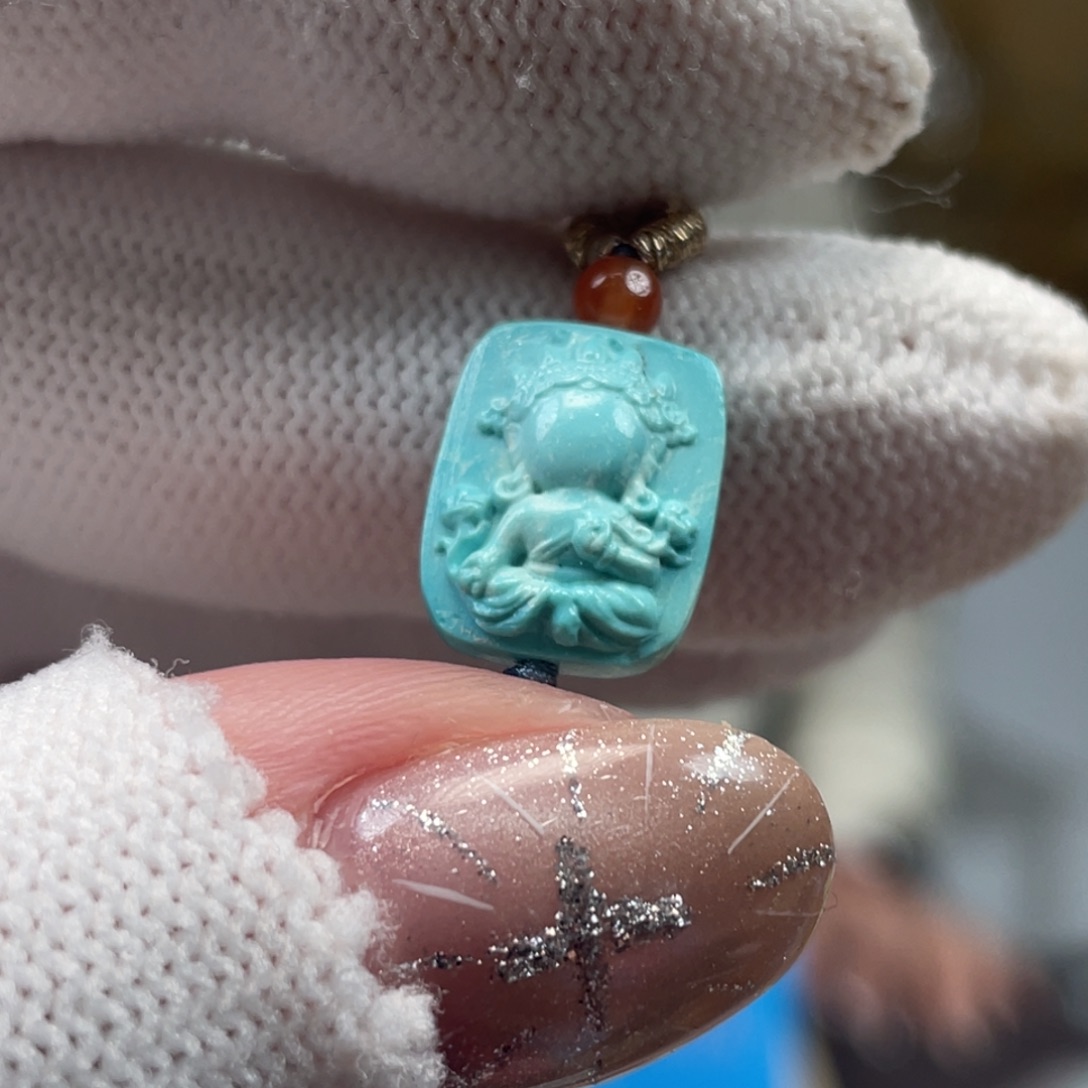 绿松石未镶嵌挂件