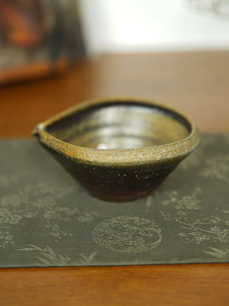 禾先集物 日本备前烧匠人多久守作品 公道杯 茶道零配2445