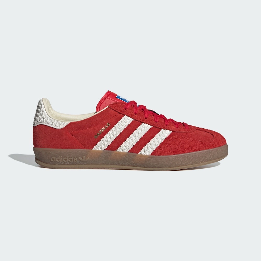 adidas阿迪达斯新款GAZELLE浅猩红经典运动板鞋「T头鞋」IF1808