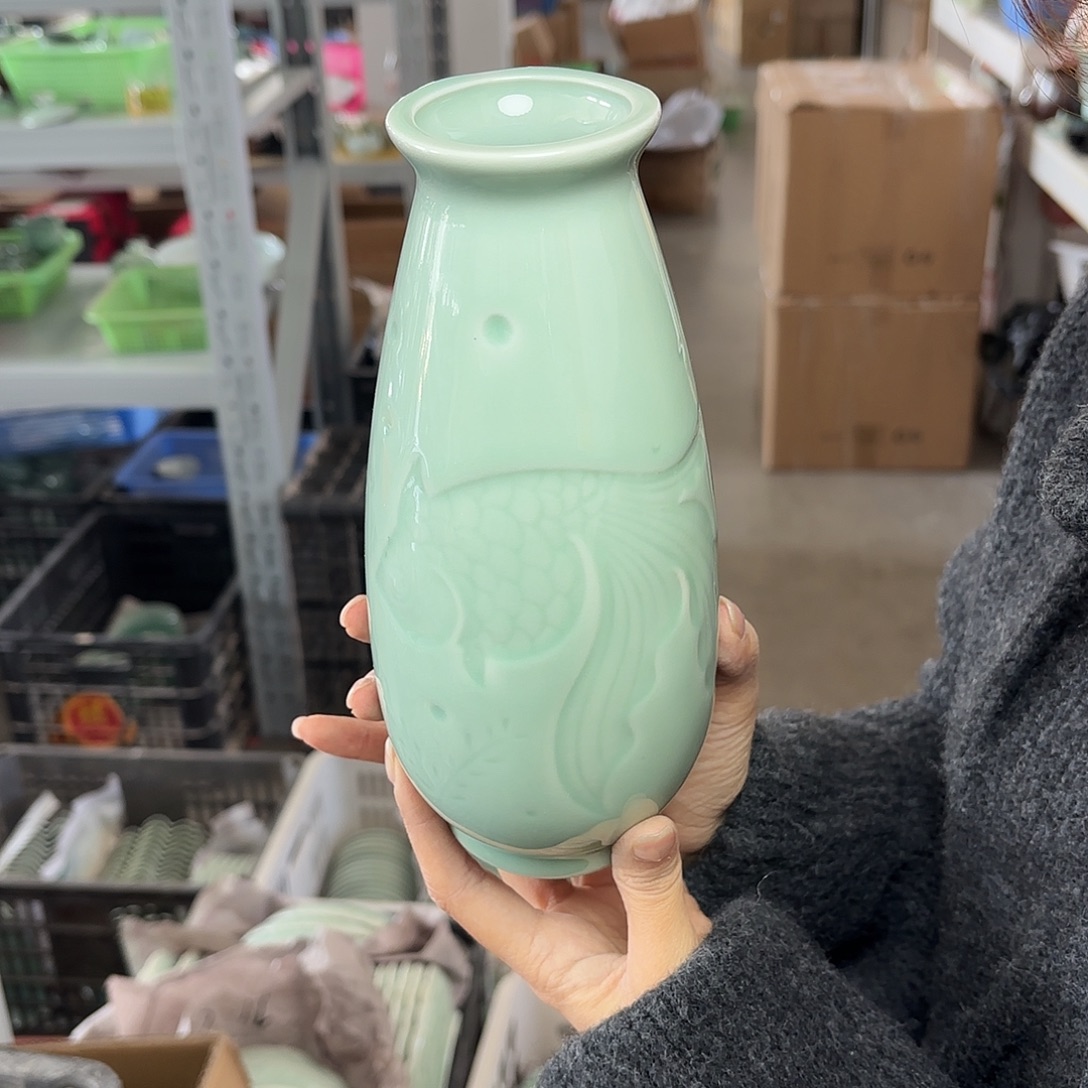 龙泉云间青瓷小米茶器