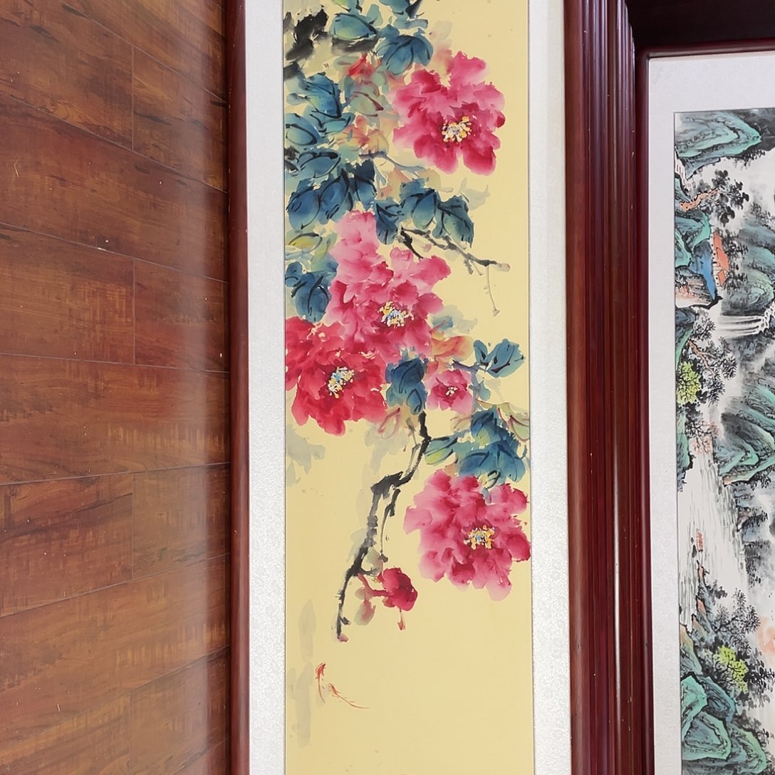 国画「带框尺寸48*163厘米」 - - - - - - - - - - - - - - - 
