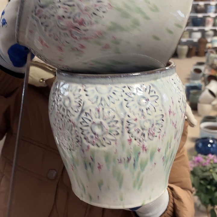 正品高19口17花盆