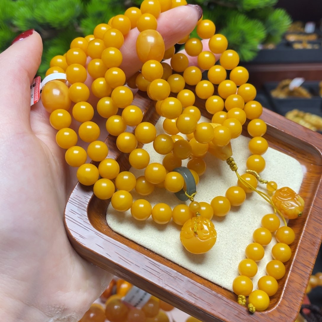 蜜蜡手链未镶嵌手串