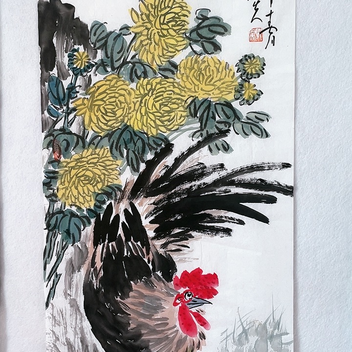 国画我们一起加油