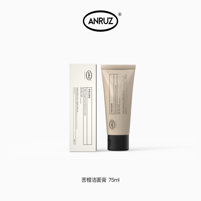 ANRUZ安润适苦橙洁面膏清洁水融性补水保湿洁面膏 75ml