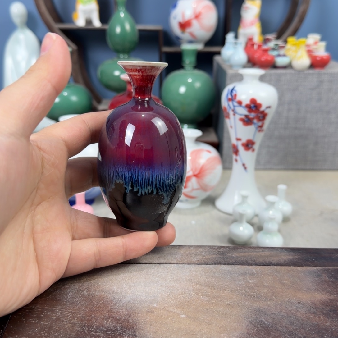 陶瓷手工小花器摆件