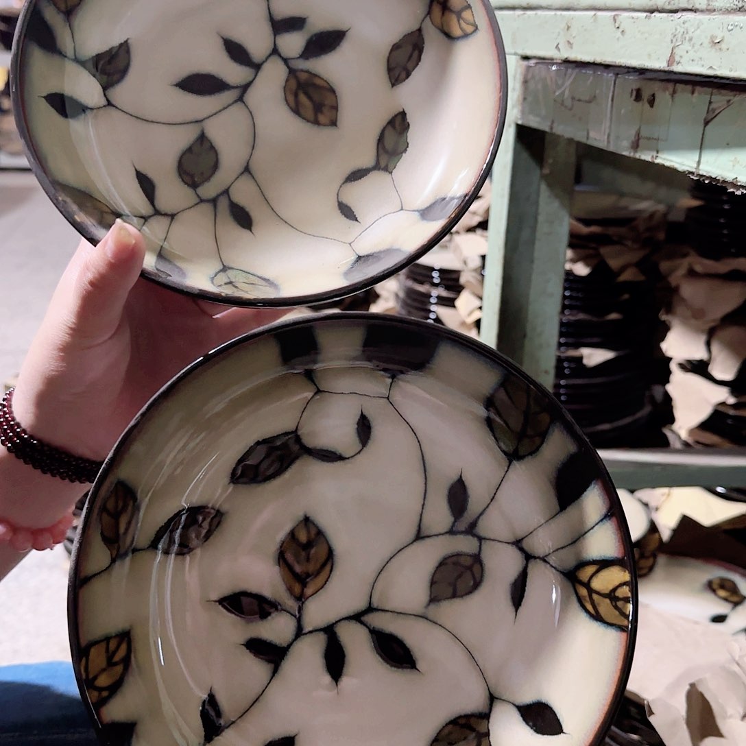 瓷8寸深盘2只66666666