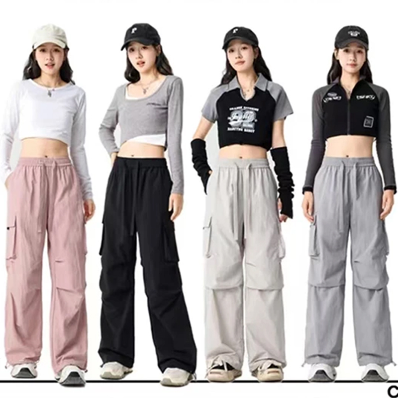 【运费补贴】男女同款户外工装裤子2025春秋季运动休闲裤透气直筒裤