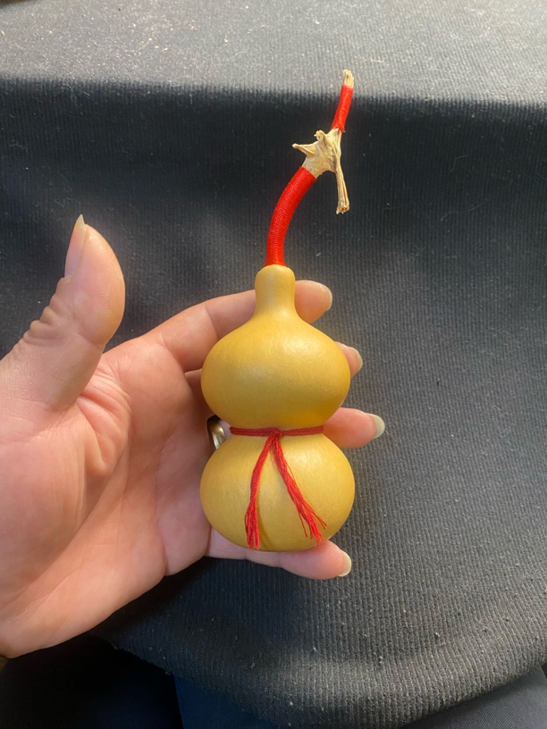 精品天然国潮文玩粗直嘴五五肚老厚皮手捻八宝葫芦皮质厚实响籽