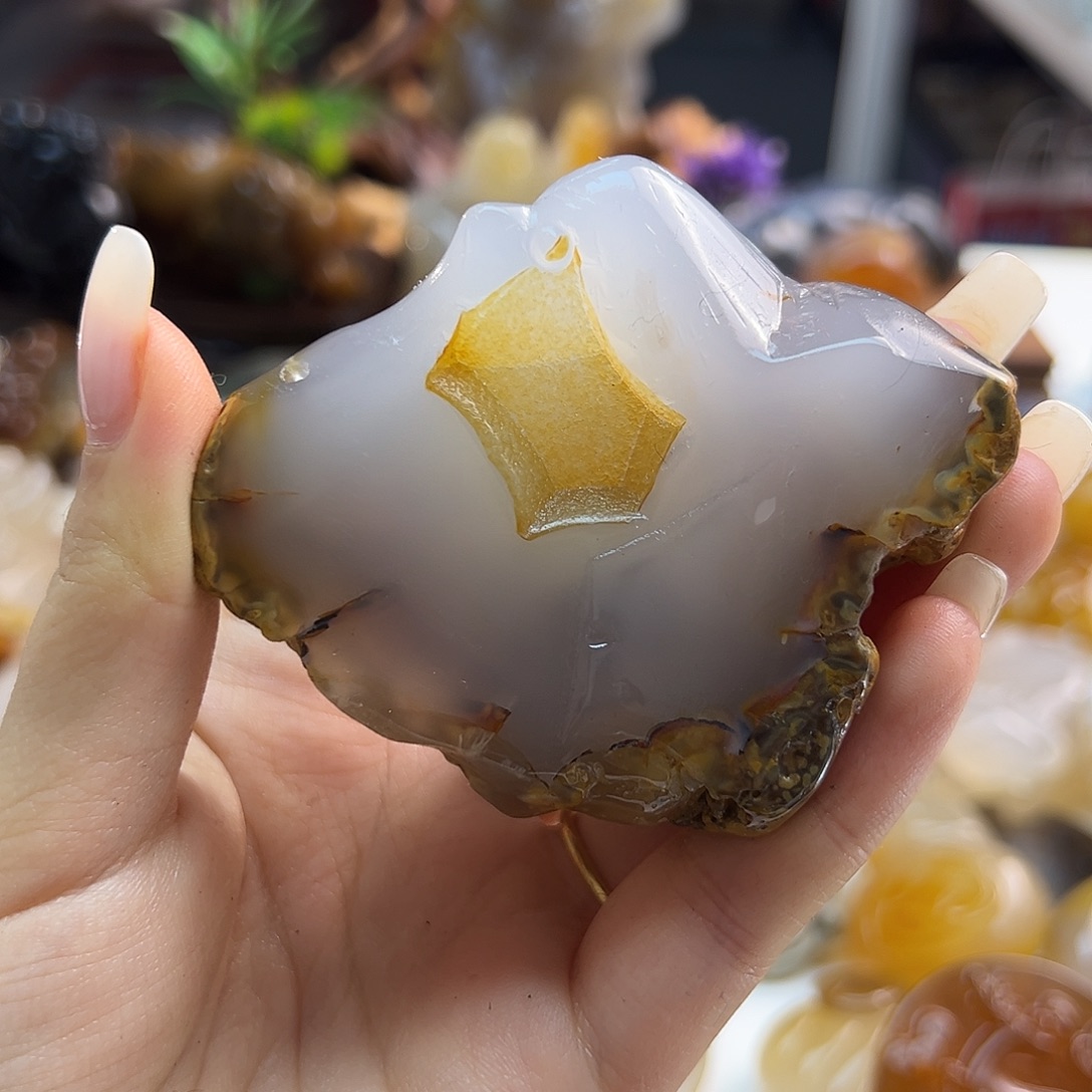 玛瑙/玉髓未镶嵌颈饰