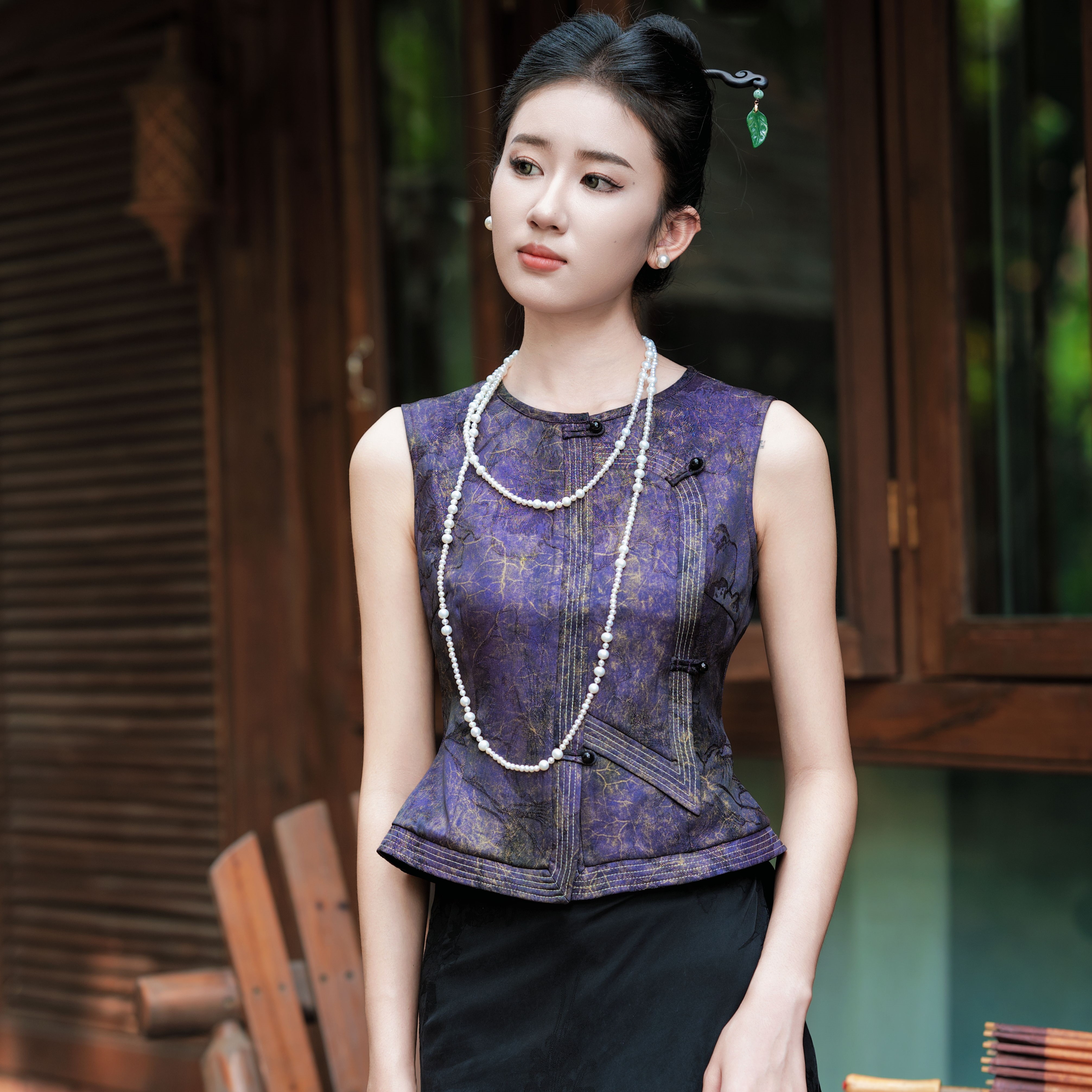 玉家人【勐瑞】人丝马甲傣族服装改良服饰中国风民族风