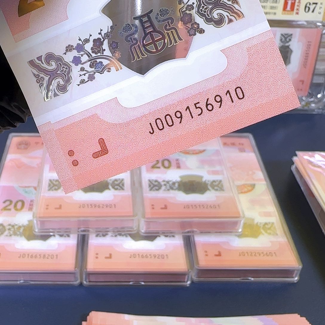 塑料蛇钞金马号009156910单张