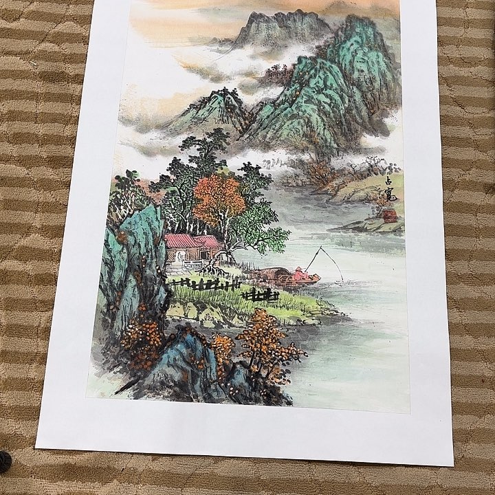 国画沧*亭花鸟等动物为主料制作