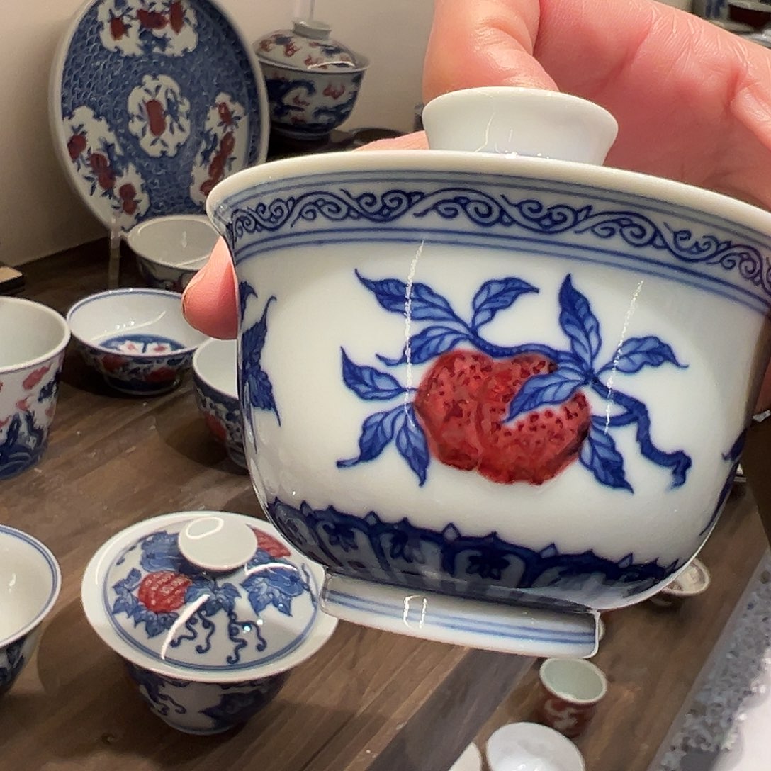 臻玉古坊原矿青花釉里红