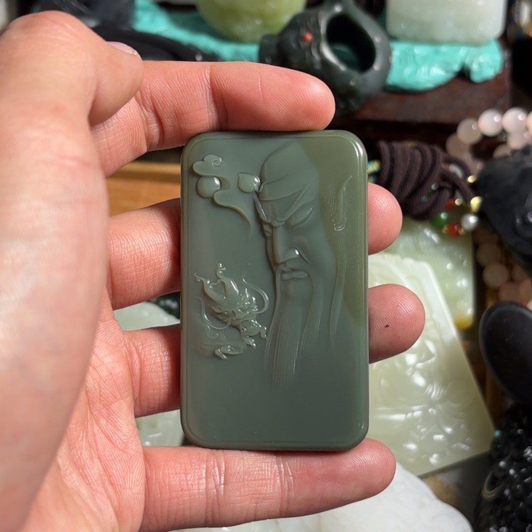 九***星和田玉未镶嵌把件