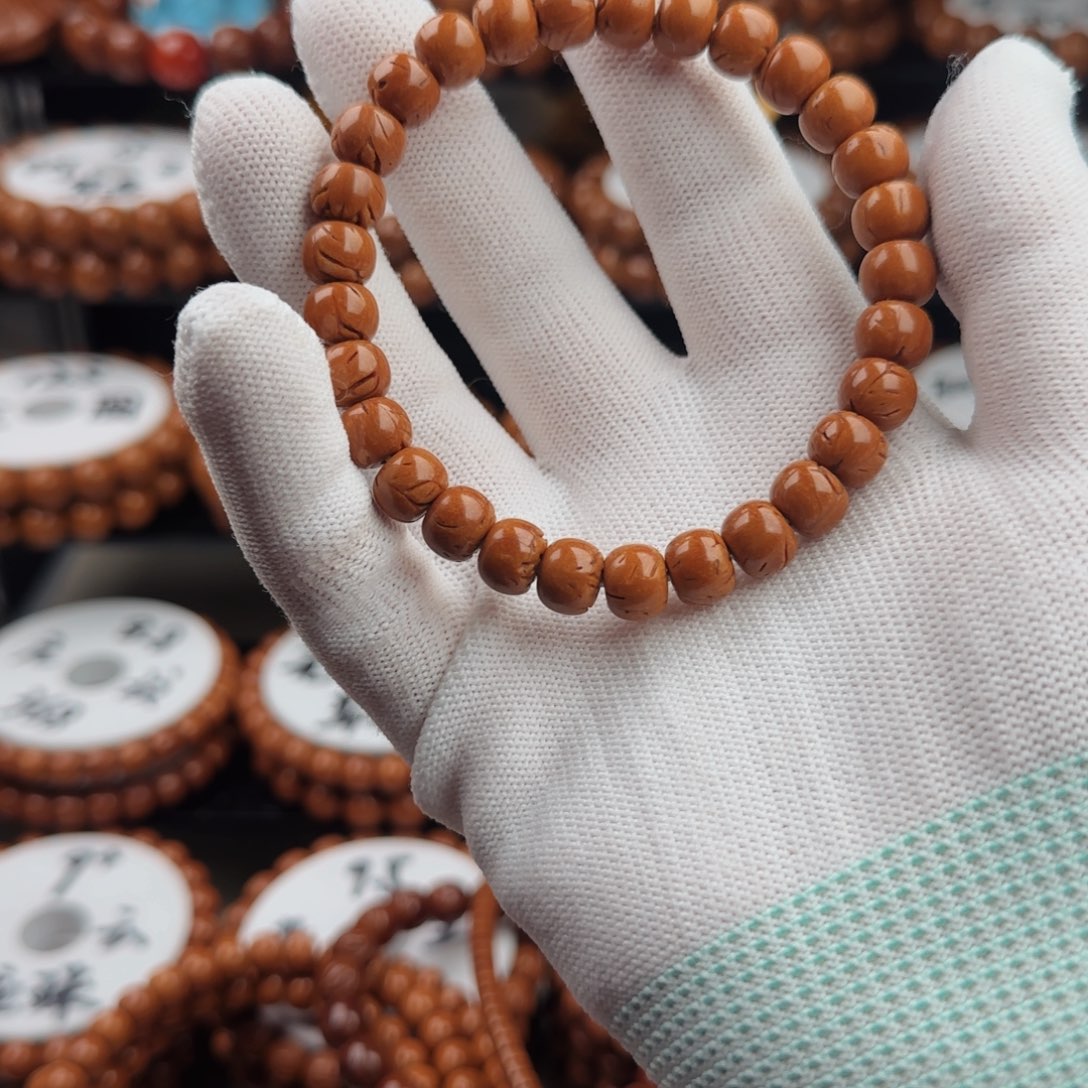 爱***烫桃核手串矮桩老型