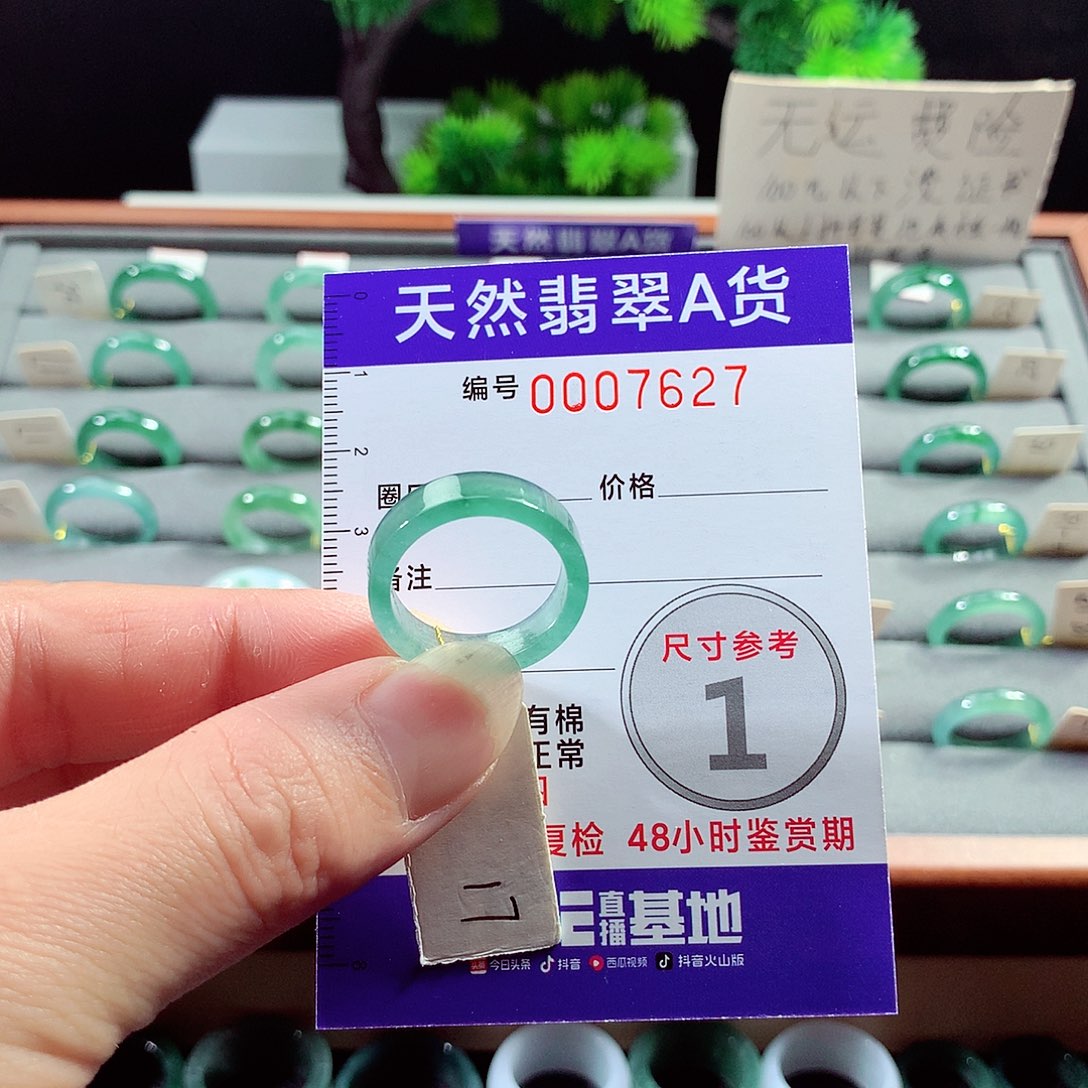 翡翠戒指未镶嵌17号