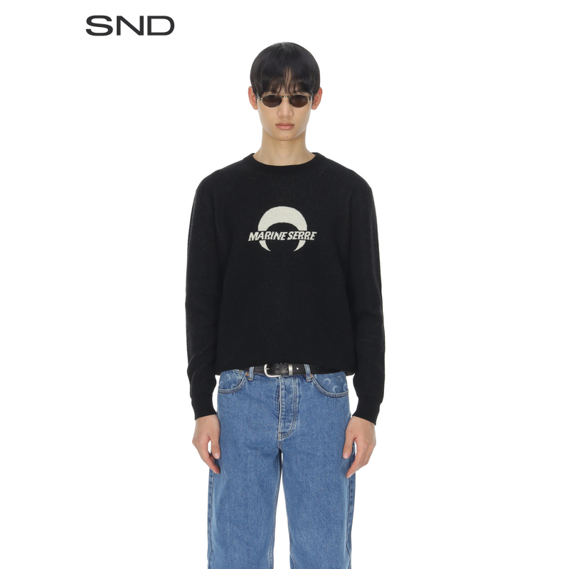 SND【MARINE SERRE 设计师品牌】SND AW25 圆领套头ZZ衫