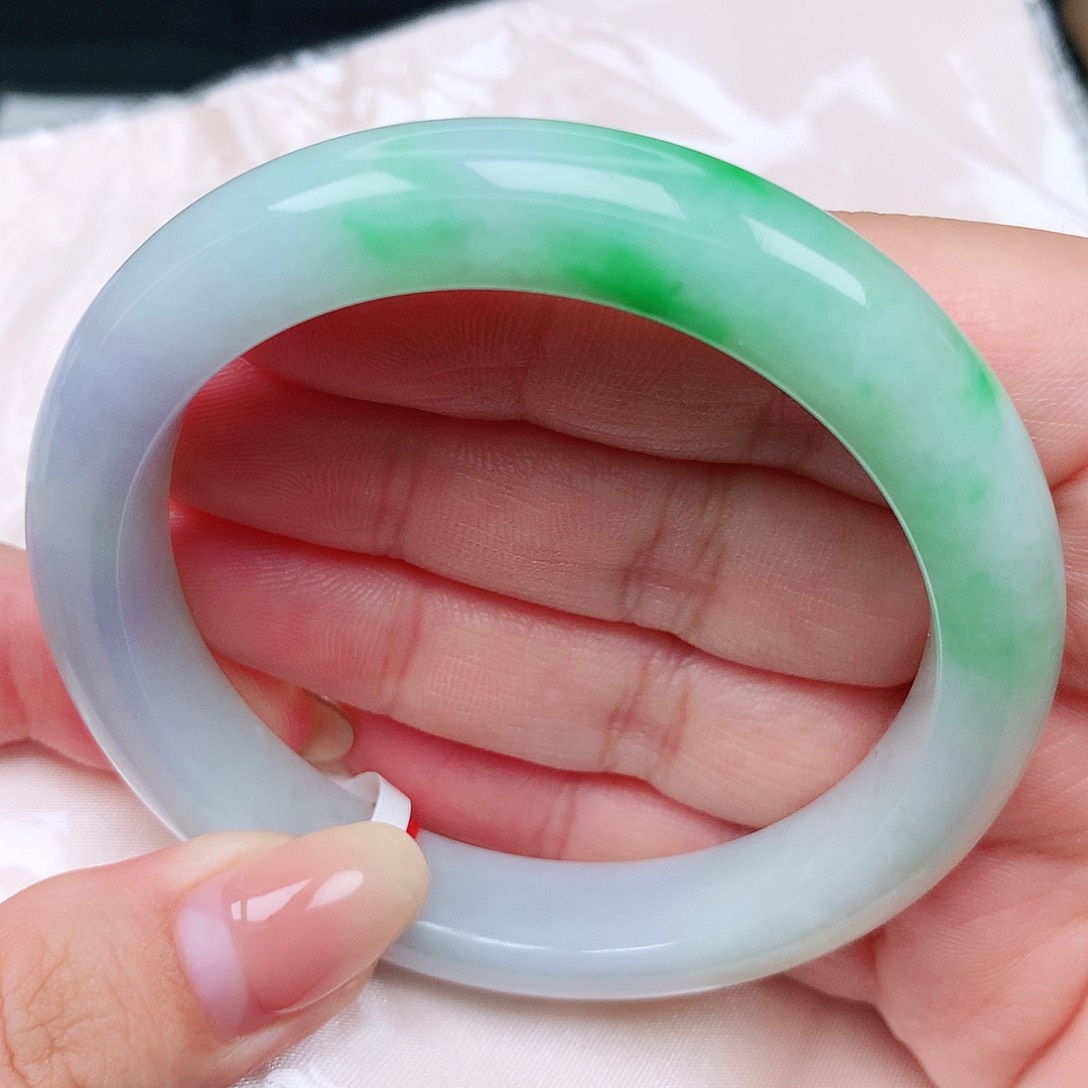 未镶嵌手镯翡翠31阳绿 