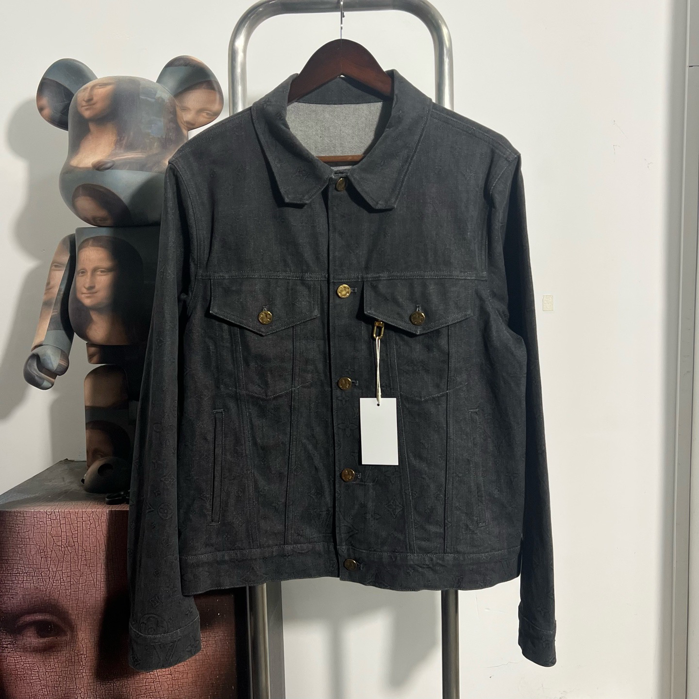 99新 LouisVuitton/路易威登 满印牛仔外套 x2415尺码50 衣长67