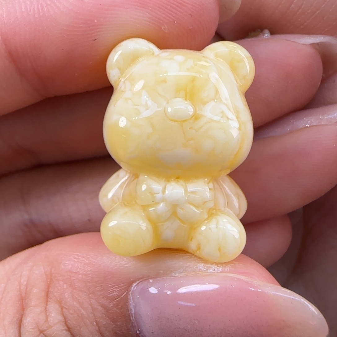 琥珀未镶嵌珠宝奇石小***悄