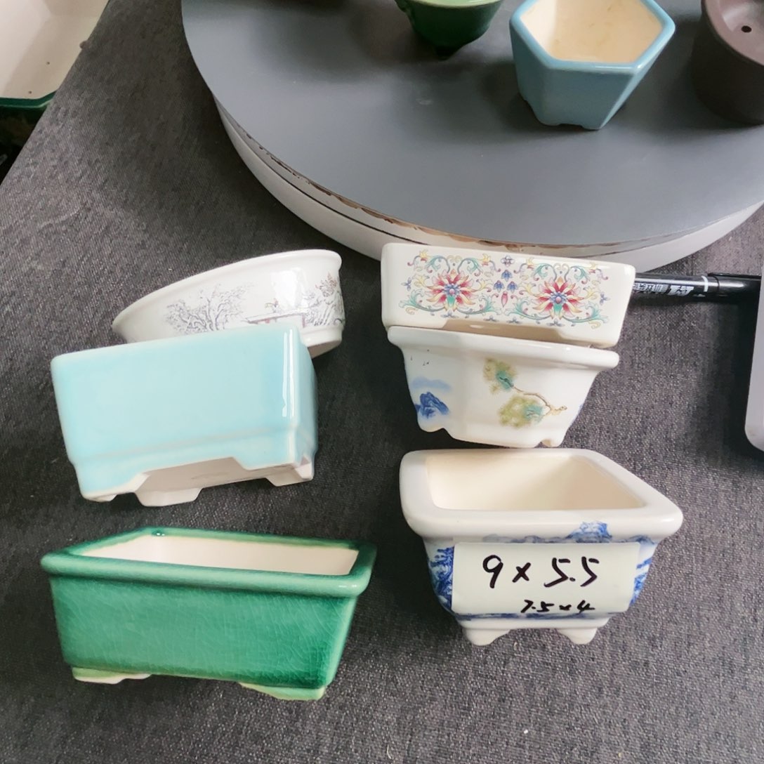 红陶一**欢紫砂花盆链接贴花 10个