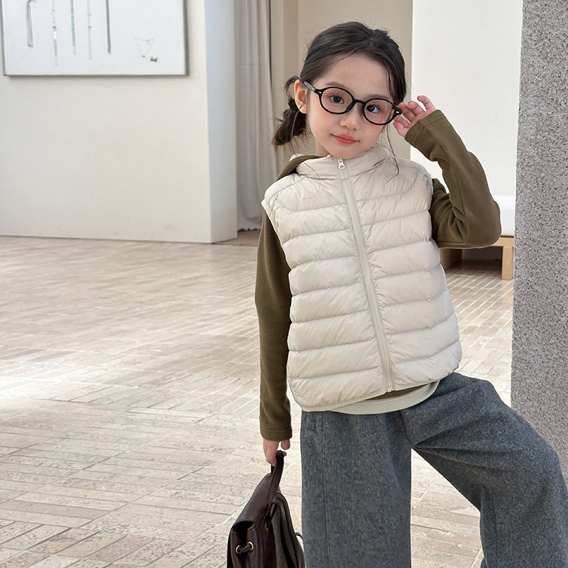 【羽绒马甲】新国标可溯源冬实穿小排骨羽绒马甲轻薄背心坎肩YR010