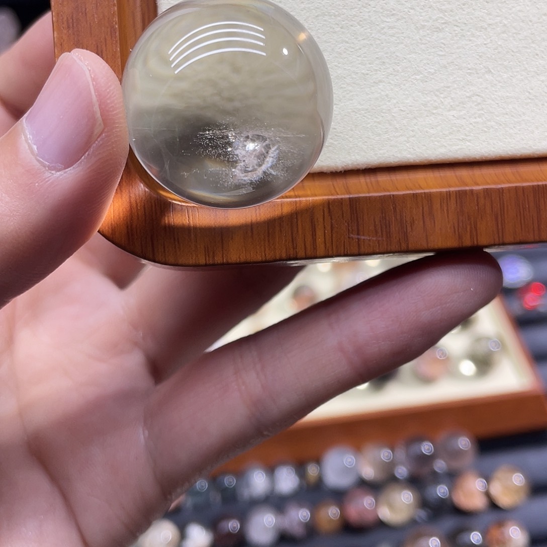 水晶未镶嵌颈饰晶中晶水晶珠宝