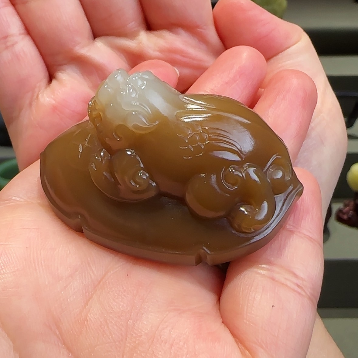 【闪购商品】未镶嵌和田玉把件海*