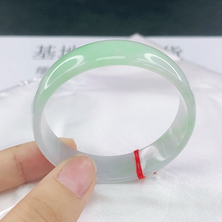 翡翠未镶嵌手镯圈49.2，05042