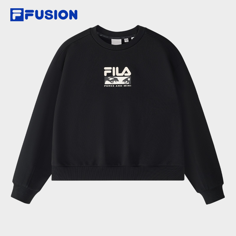 Fila/斐乐x P.A.M.联名全棉宽松长袖女款冬季圆领运动休闲套头衫