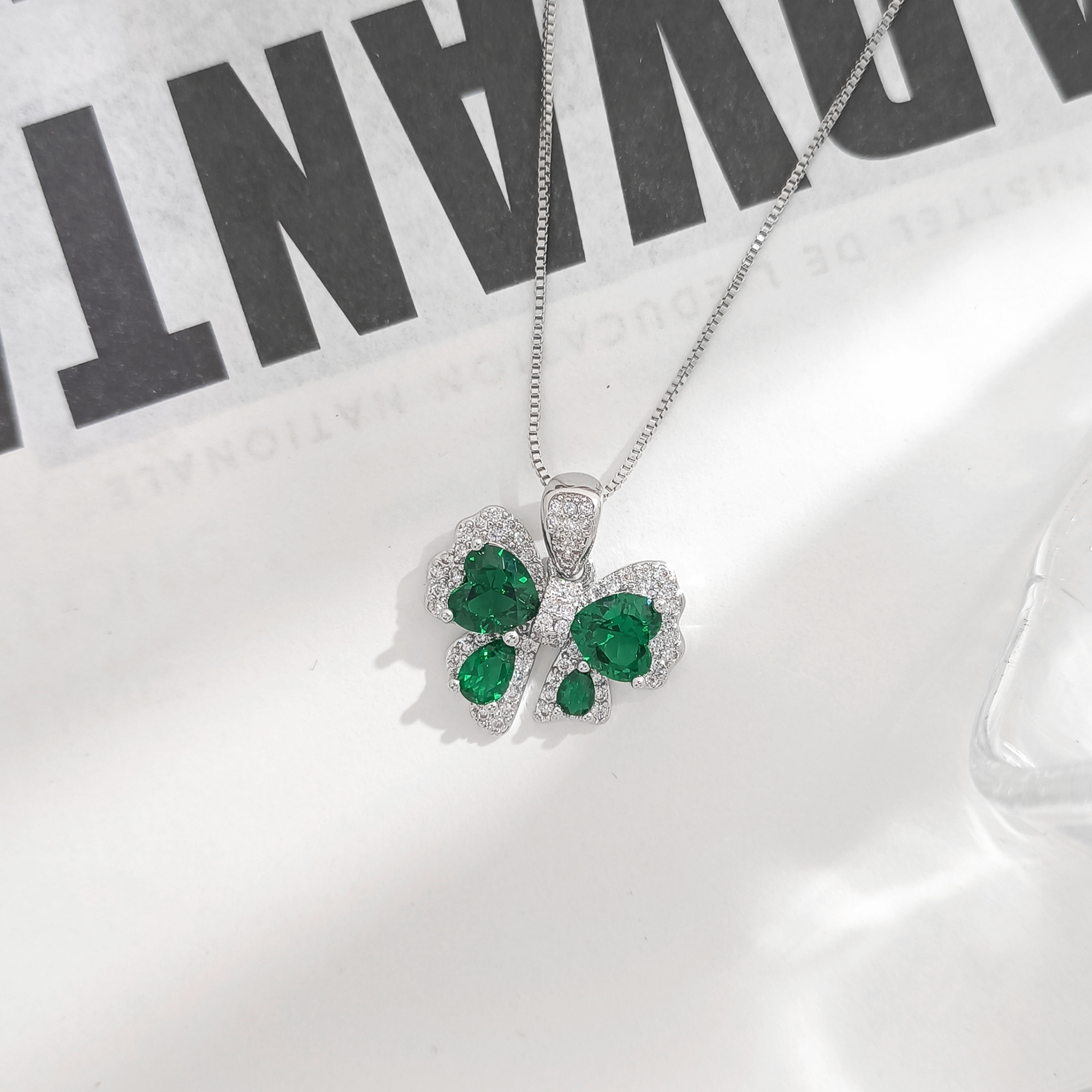 铜合金项链 VWHL-009249【青蝶绾馨】项链气质轻奢欧美时尚欧美