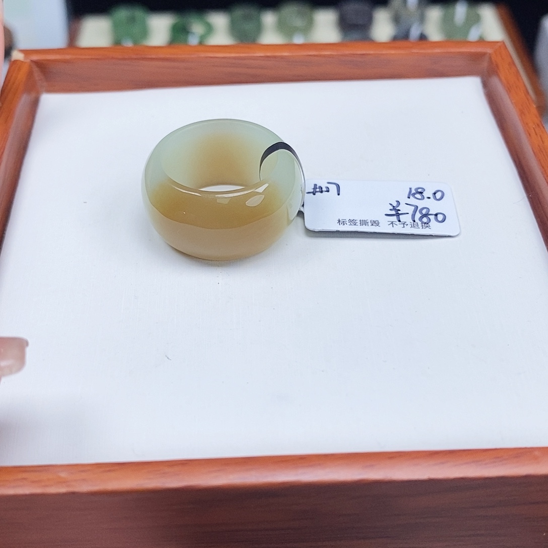 諾***未镶嵌戒指和田玉专拍5-18.0内径
