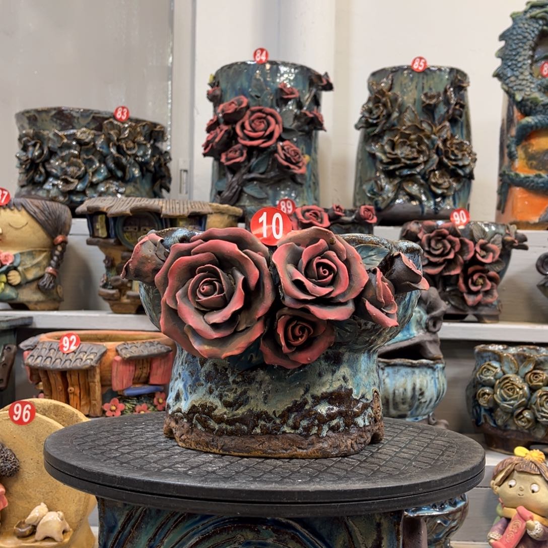 陶瓷10 号陶然福利花盆