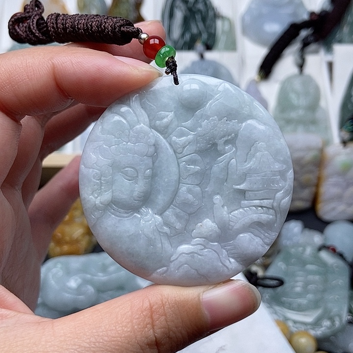 翡翠吊坠(不含链)未镶嵌翡翠