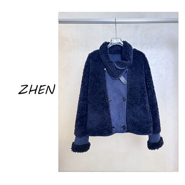 【ZHEN】25K01572 2025新款时尚气质休闲百搭长袖外套女