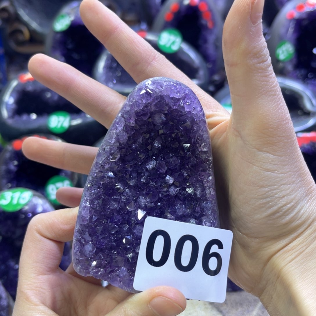 紫晶摆件未镶嵌紫水晶